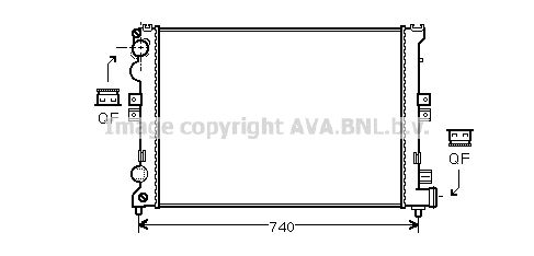 AVA QUALITY COOLING Радиатор, охлаждение двигателя CN2078